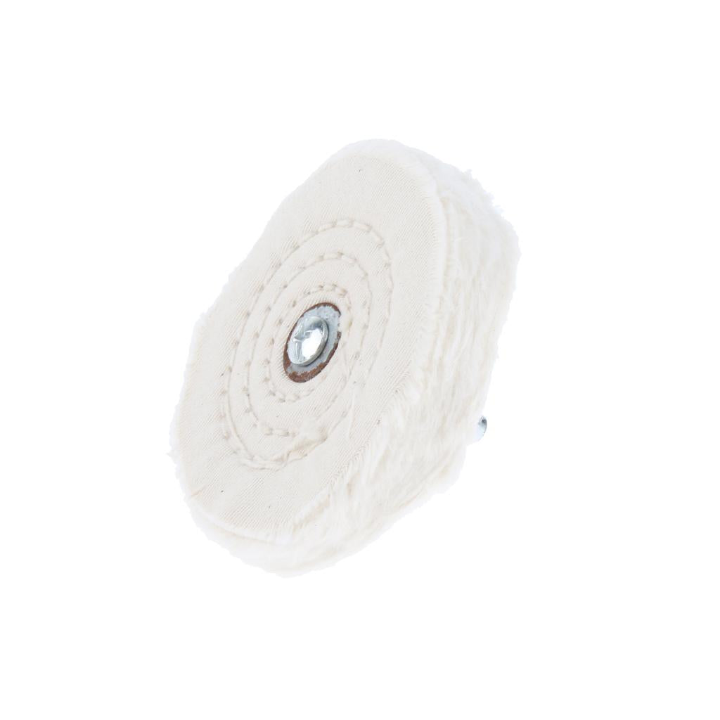 5 Pieces Polishing Buffing Cloth Wheels Mops on Electric Grinders 75mm