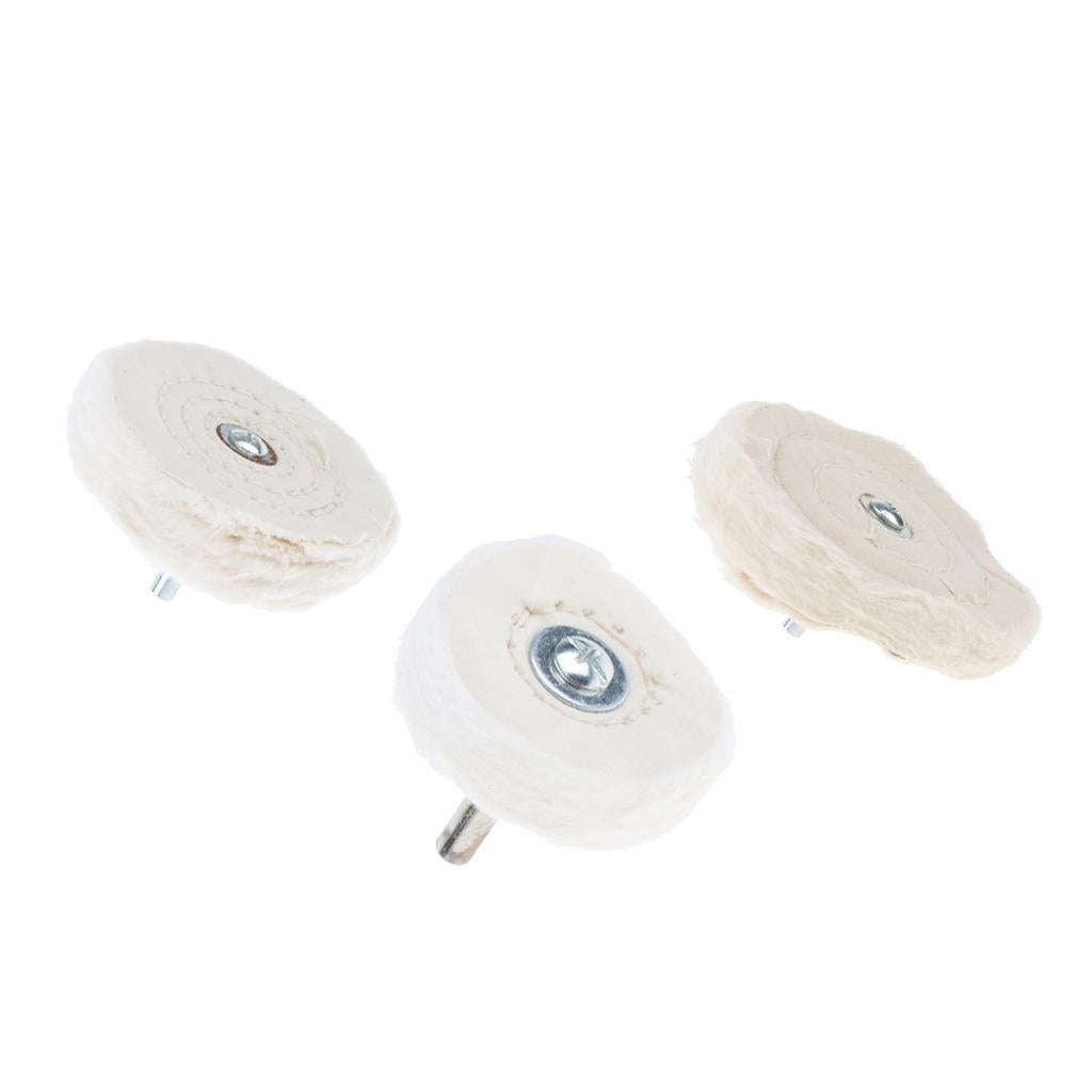 5 Pieces Polishing Buffing Cloth Wheels Mops on Electric Grinders 75mm