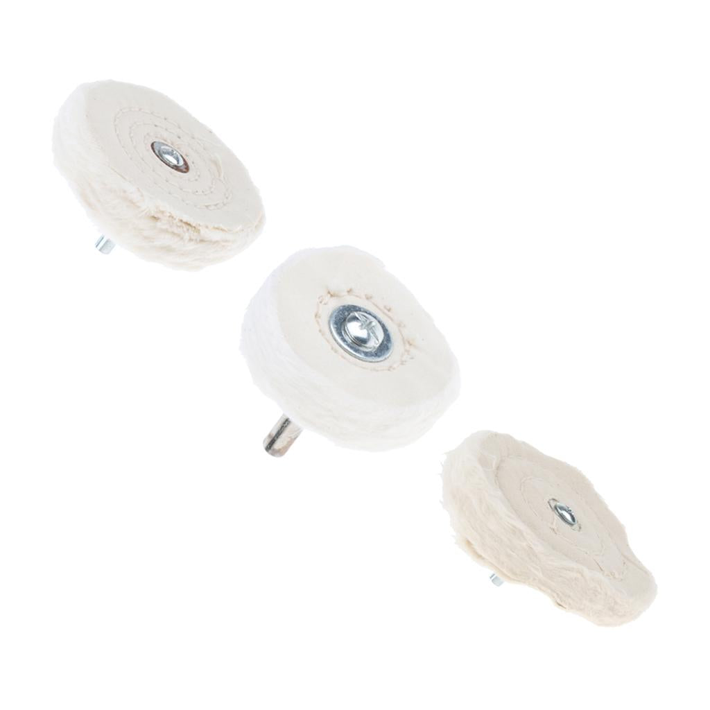 5 Pieces Polishing Buffing Cloth Wheels Mops on Electric Grinders 75mm