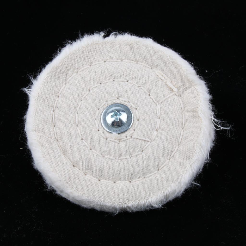 5 Pieces Polishing Buffing Cloth Wheels Mops on Electric Grinders 100mm