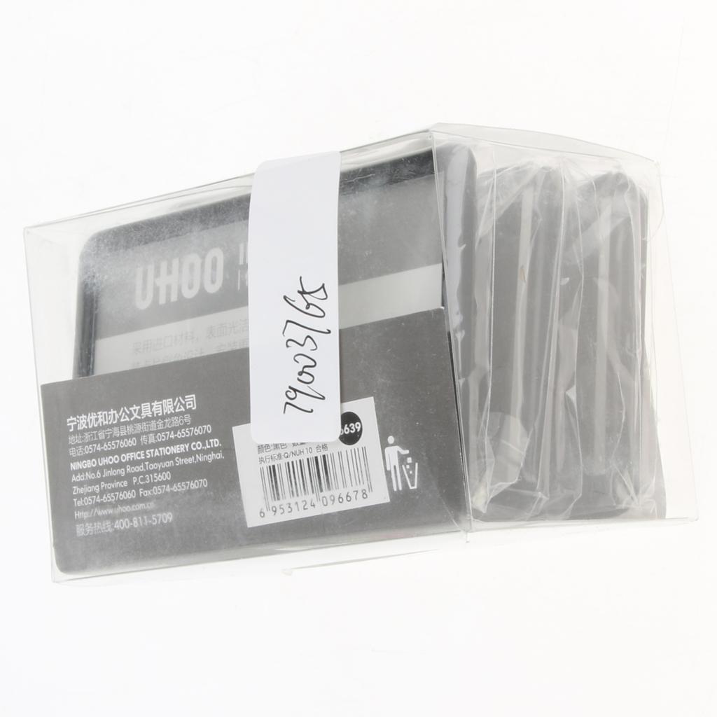 5 Pcs PP Name Badges ID Card Holder with Anti slip Combi Clip 4-color Black