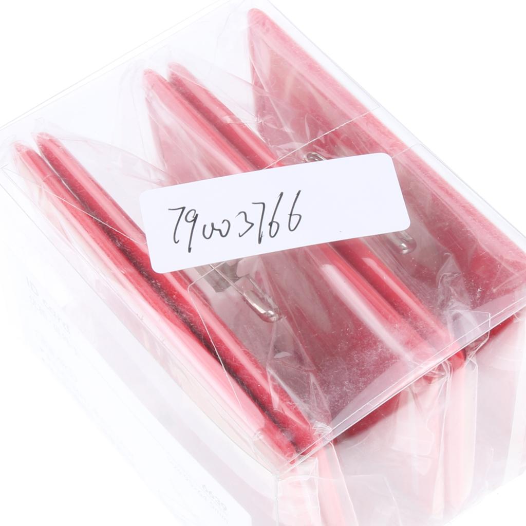 5 Pcs PP Name Badges ID Card Holder with Anti slip Combi Clip 4-color Red