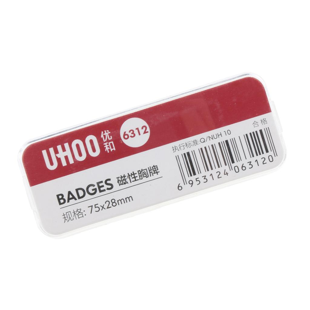 Name Badges, Employee Personized Name Tags, Employee ID Badges with Magnet L
