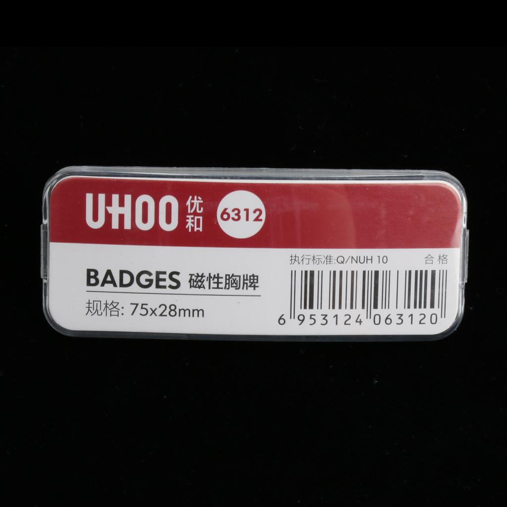 Name Badges, Employee Personized Name Tags, Employee ID Badges with Magnet L