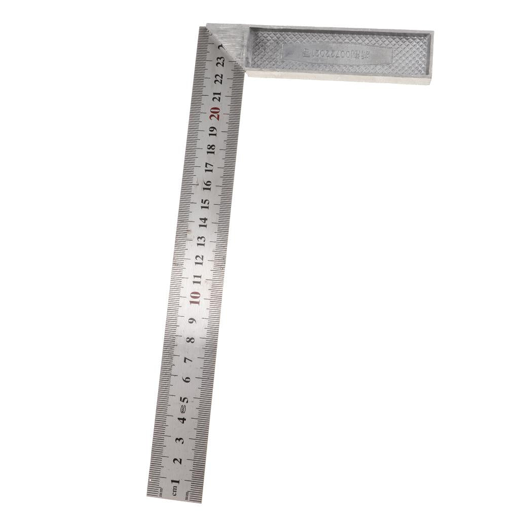 Carpenter'S Square Stainless Steel Measure Ruler Engineer Tools 250mm