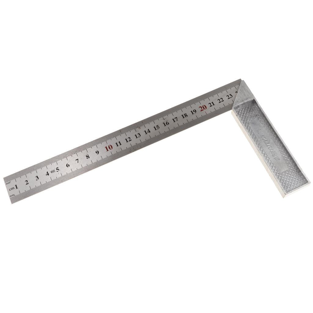 Carpenter'S Square Stainless Steel Measure Ruler Engineer Tools 250mm