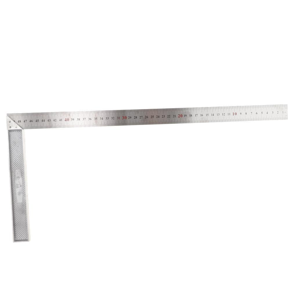 Carpenter'S Square Stainless Steel Measure Ruler Engineer Tools 500mm