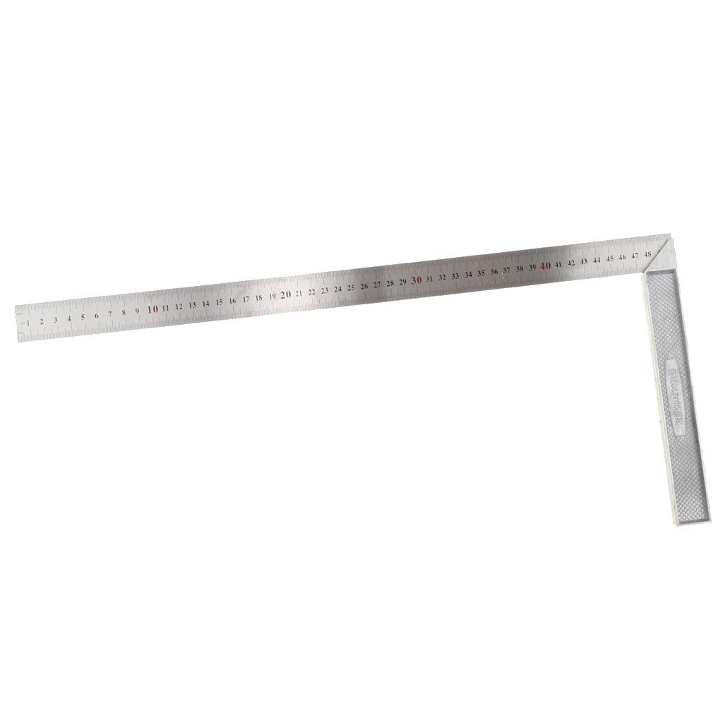 Carpenter'S Square Stainless Steel Measure Ruler Engineer Tools 500mm