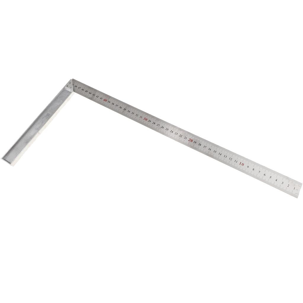 Carpenter'S Square Stainless Steel Measure Ruler Engineer Tools 500mm