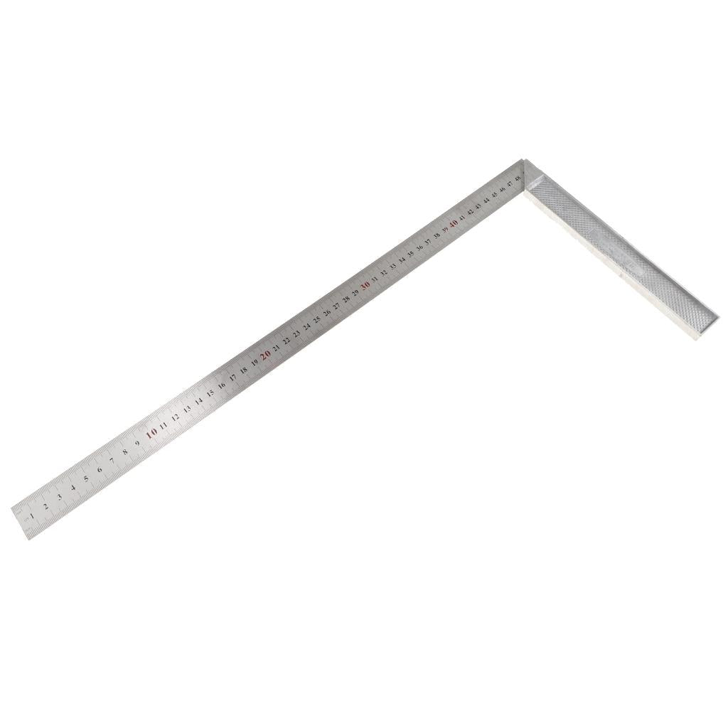 Carpenter'S Square Stainless Steel Measure Ruler Engineer Tools 500mm