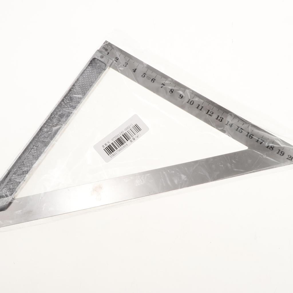 Stainless Steel Triangle Ruler Square Carpenter's Framing Measuring 200mm