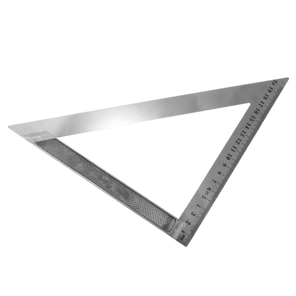 Stainless Steel Triangle Ruler Square Carpenter's Framing Measuring 200mm