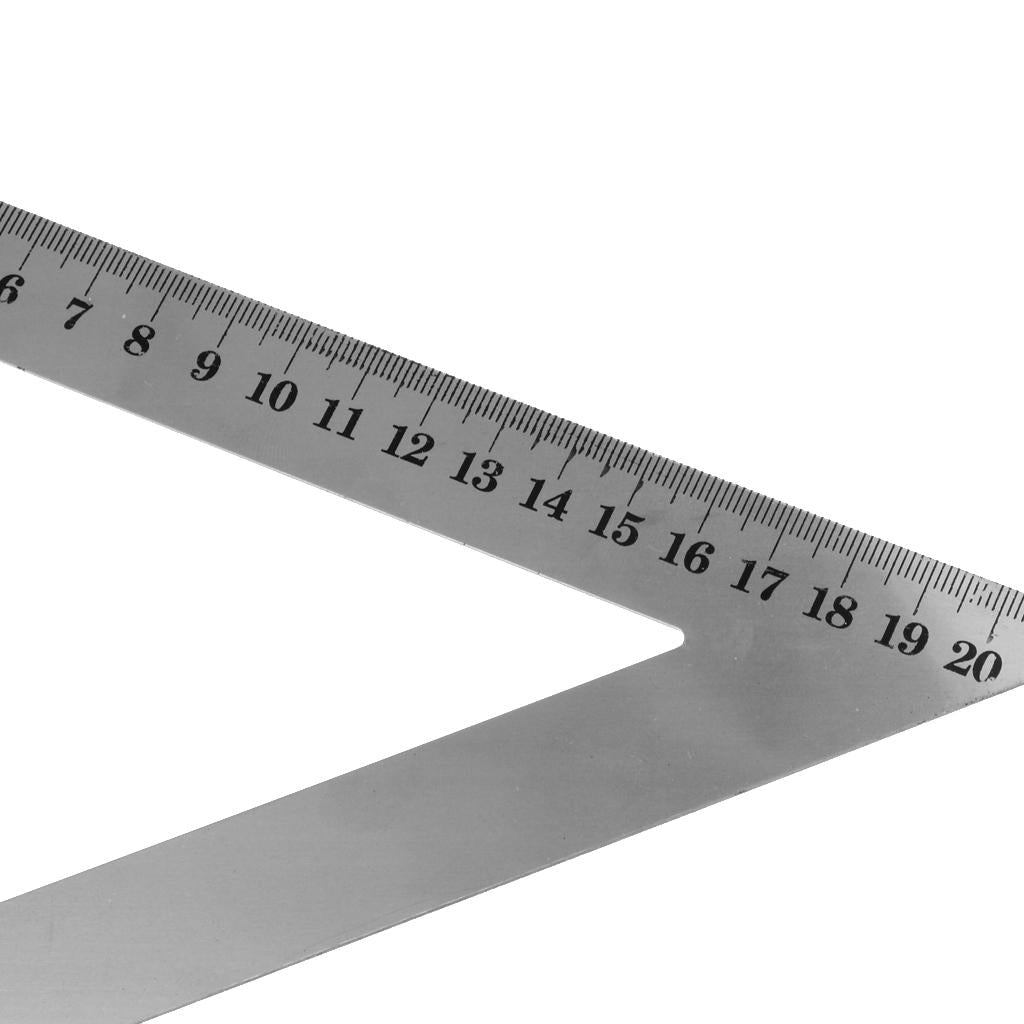 Stainless Steel Triangle Ruler Square Carpenter's Framing Measuring 200mm