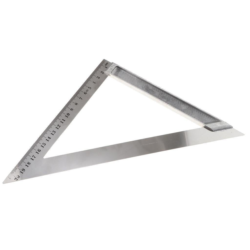 Stainless Steel Triangle Ruler Square Carpenter's Framing Measuring 200mm