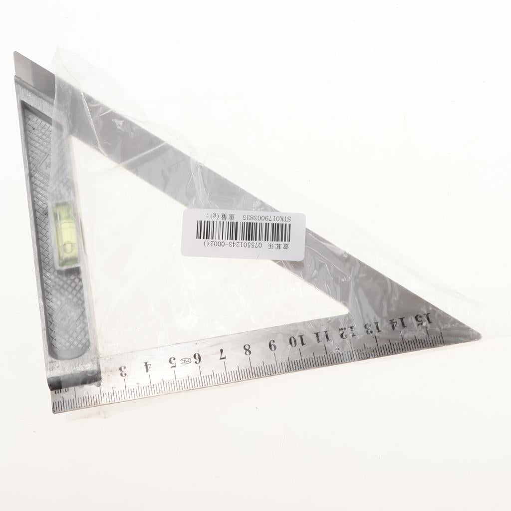 Stainless Steel Triangle Ruler Square Carpenter's Framing Measuring 150mm