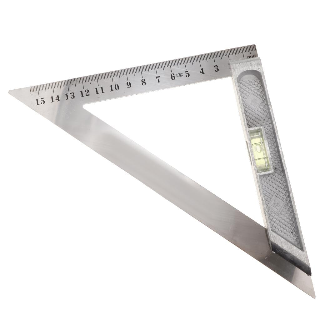 Stainless Steel Triangle Ruler Square Carpenter's Framing Measuring 150mm