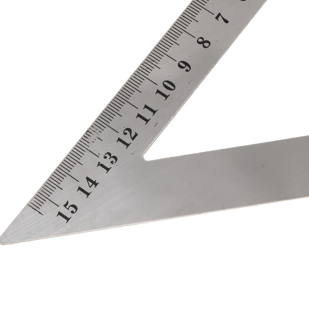 Stainless Steel Triangle Ruler Square Carpenter's Framing Measuring 150mm