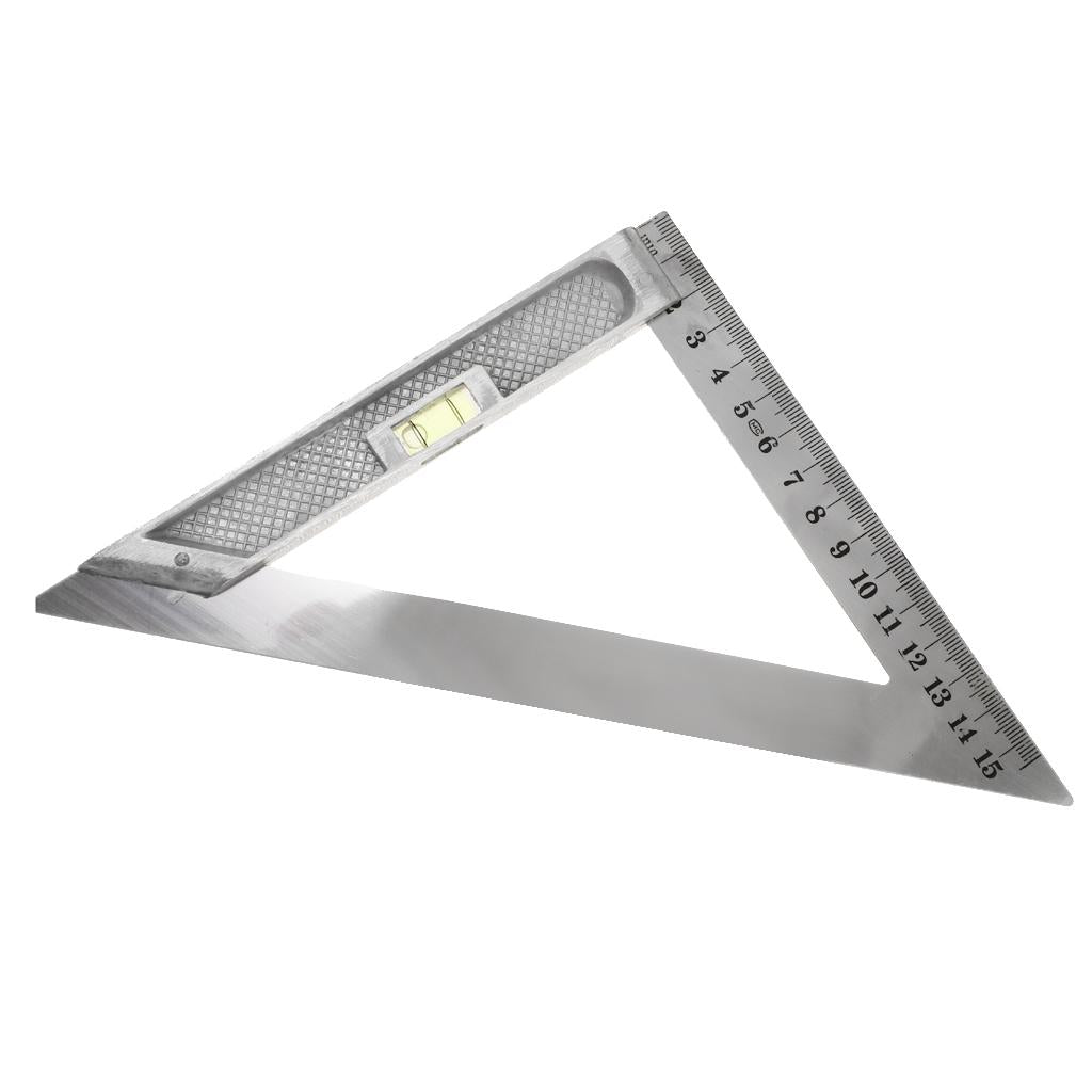 Stainless Steel Triangle Ruler Square Carpenter's Framing Measuring 150mm