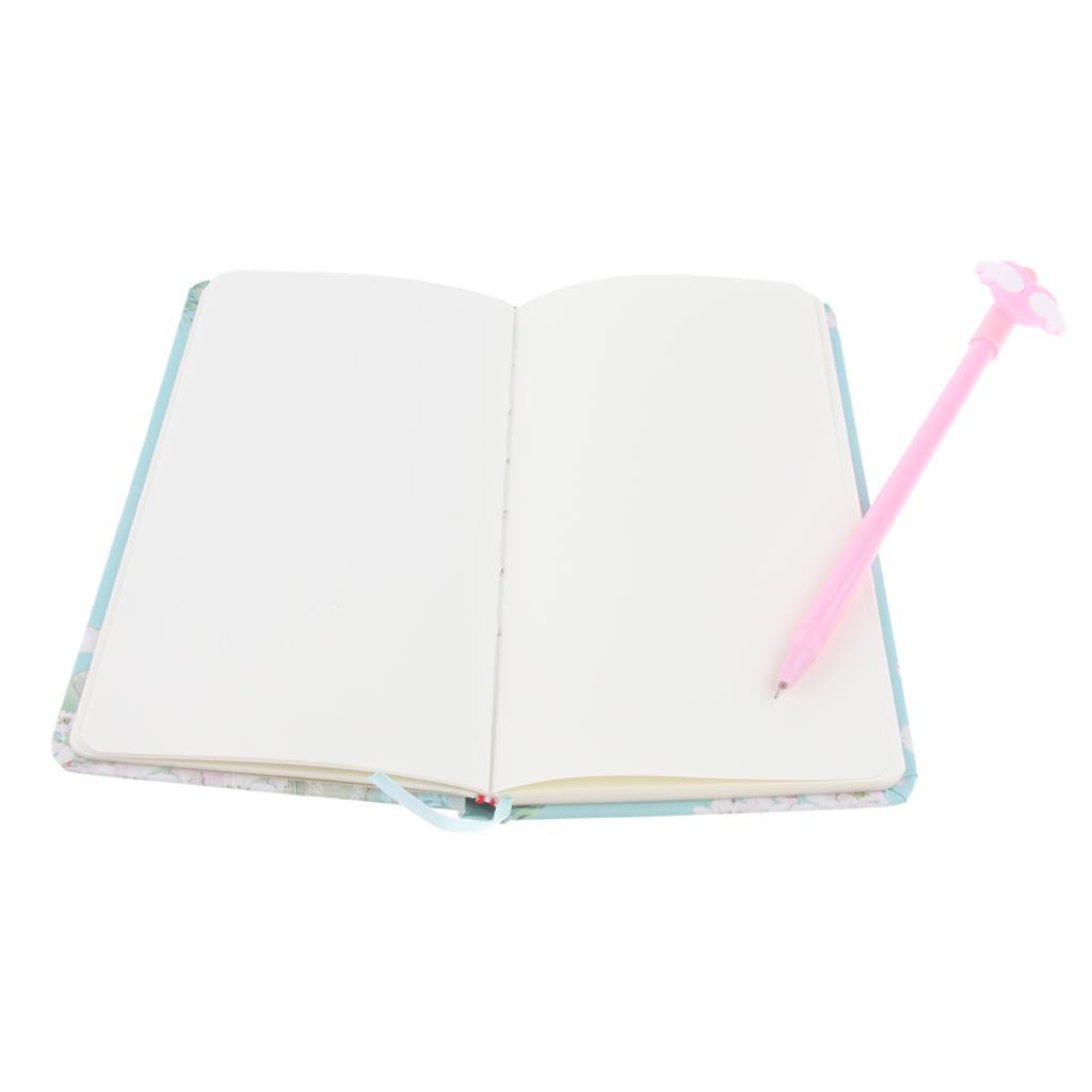 Cute Bunny Hardcover Writing Notebook Journal Pack with Gel Pen Blue