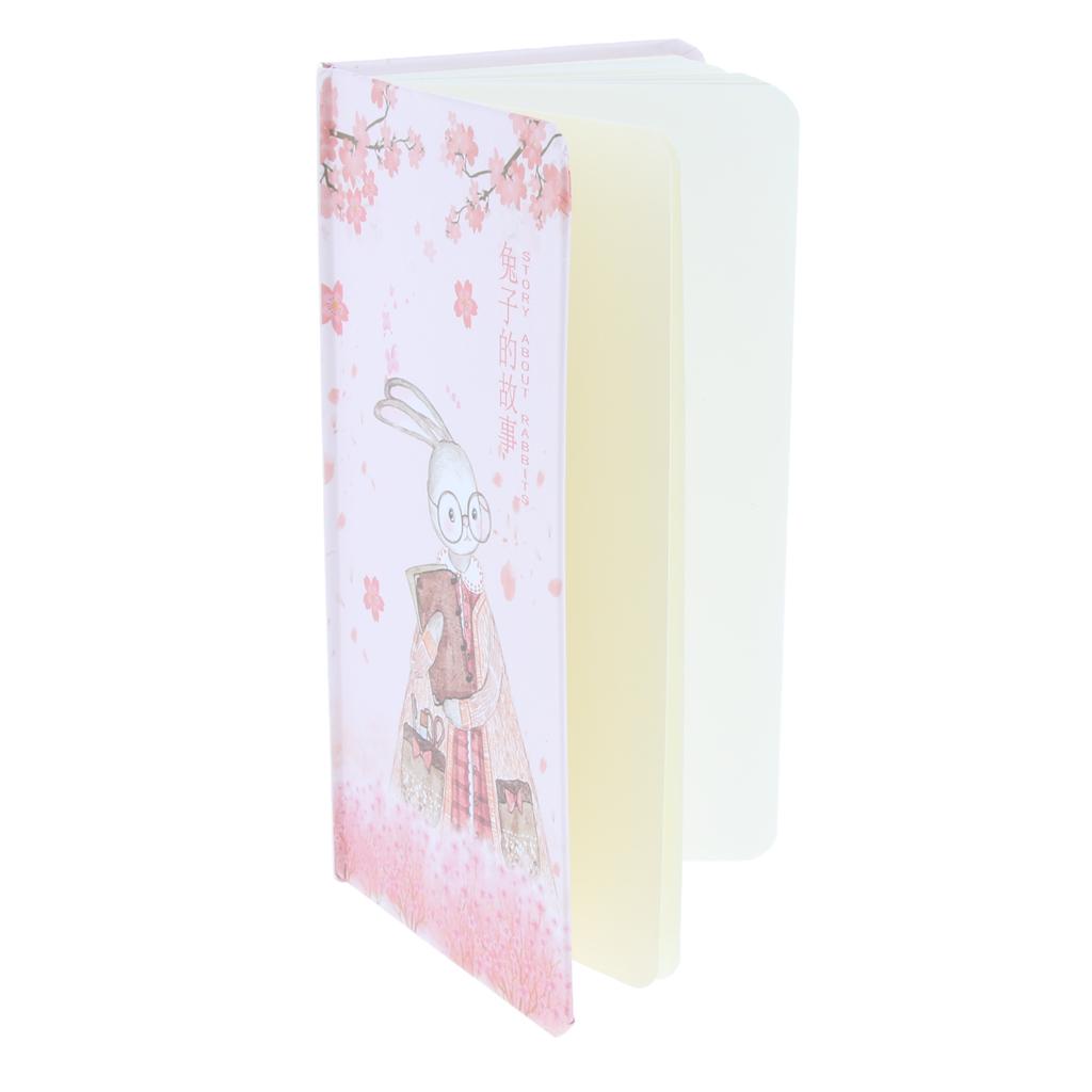 Cute Bunny Hardcover Writing Notebook Journal Pack with Gel Pen Pink