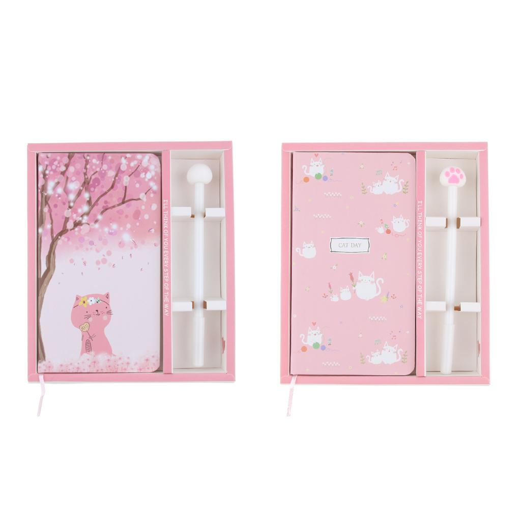 Cute Kitten Hardcover Writing Notebook Pack with Gel Pen #1 Cat Day