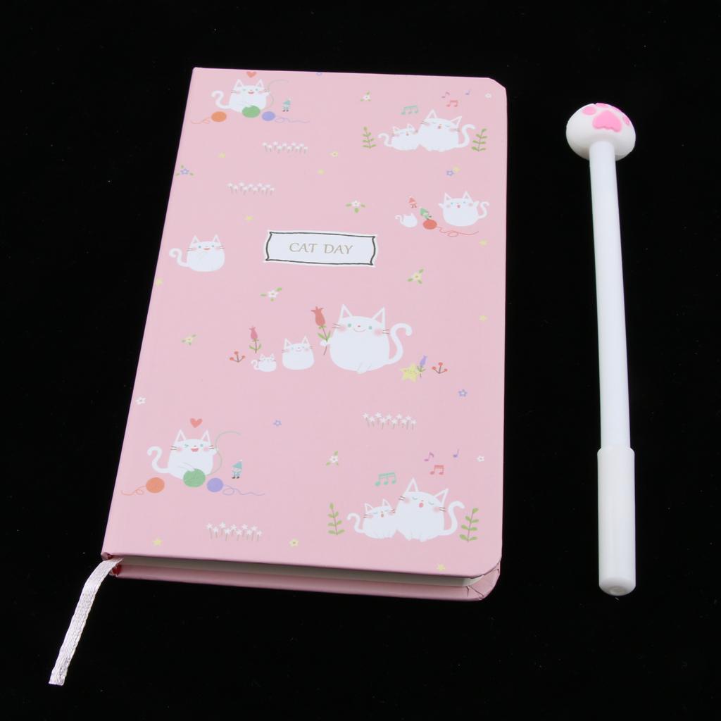 Cute Kitten Hardcover Writing Notebook Pack with Gel Pen #1 Cat Day