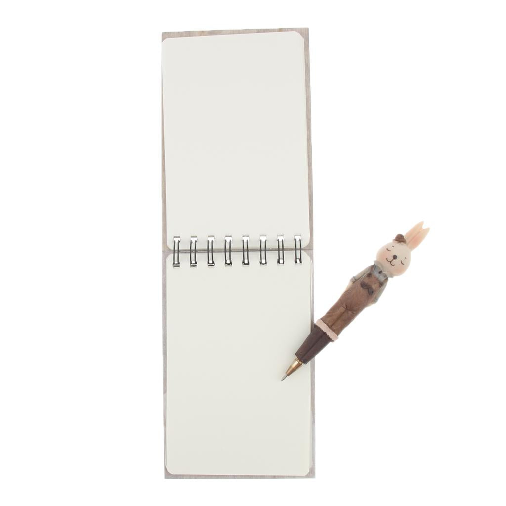 4.5x6.7'' Stylish Bunny Wirebound Writing Notebook Pack with Pen
