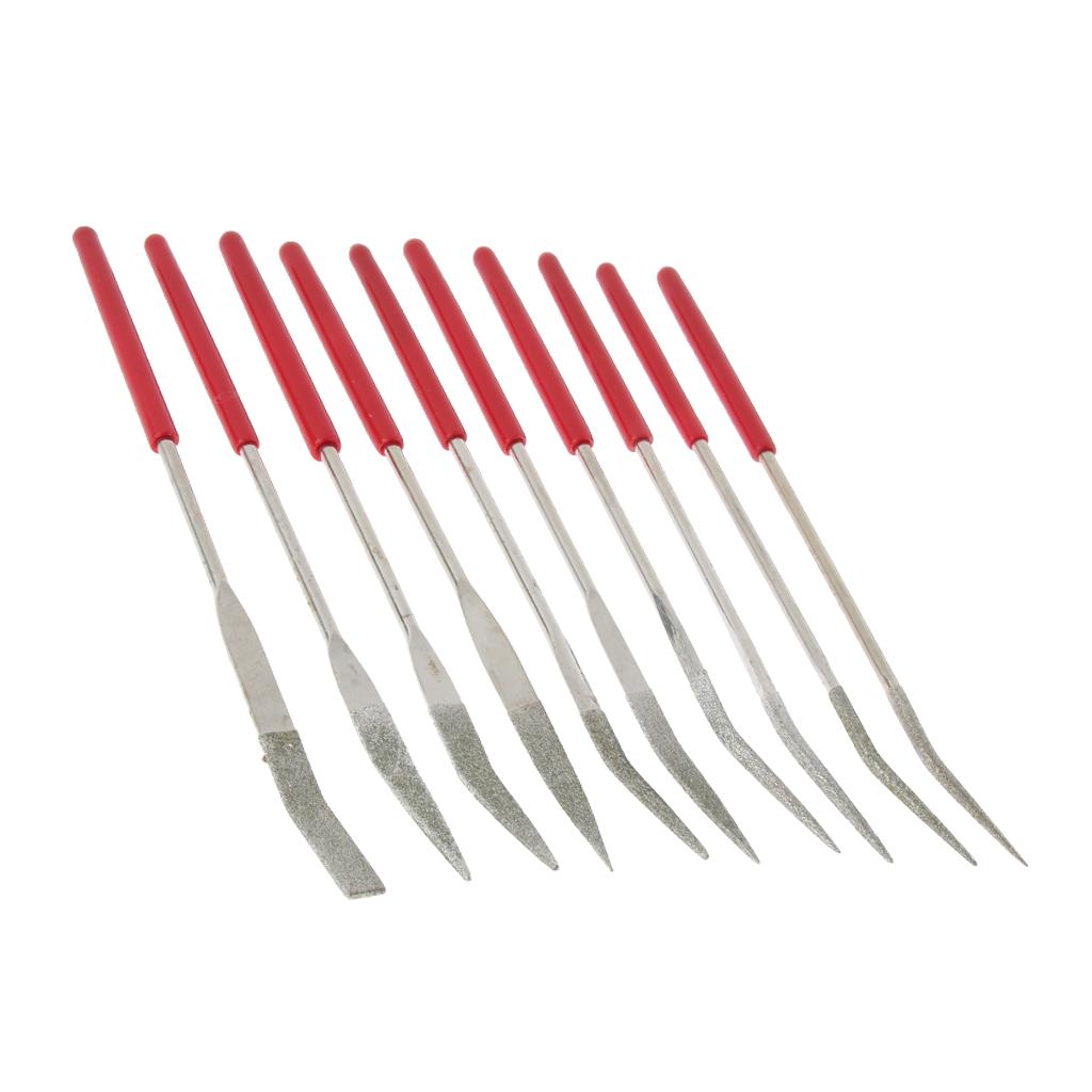 10 Pieces Assorted Diamond Mini Riffler Needle Files Woodcraft Handy Files