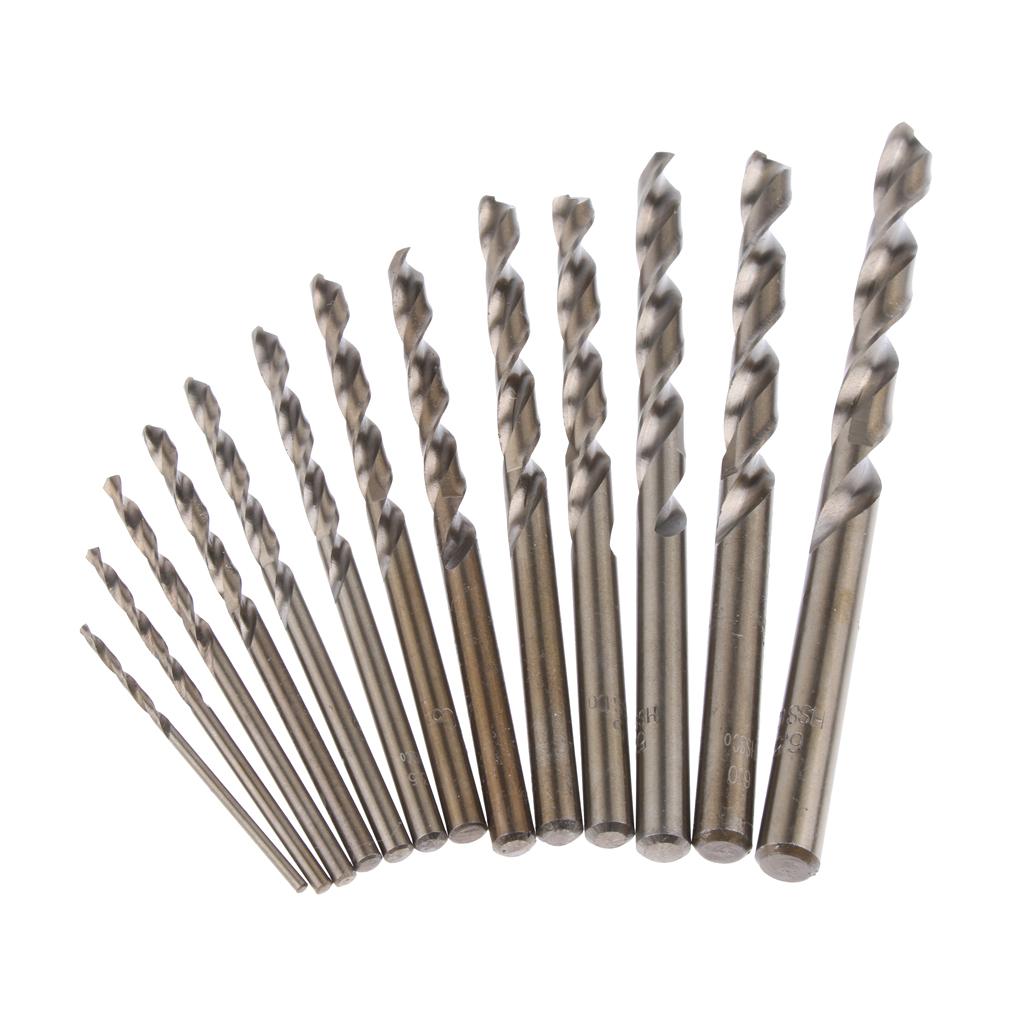 13 Pieces M35 Grade 5% Cobalt HSS Twist Drill Bit Set Drilling Tool