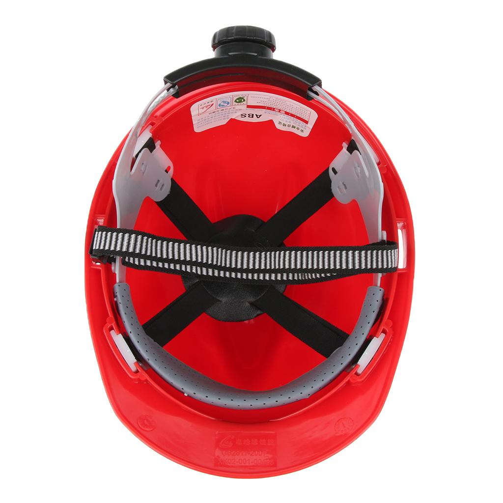 Hard Hat Adjustable Forestry Safety Helmet Work Protective Bump Cap red