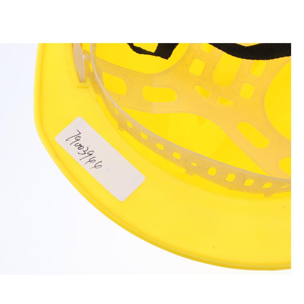 ABS Hard Hat Construction Site Safety Helmet Work Protective Bump Cap Yellow