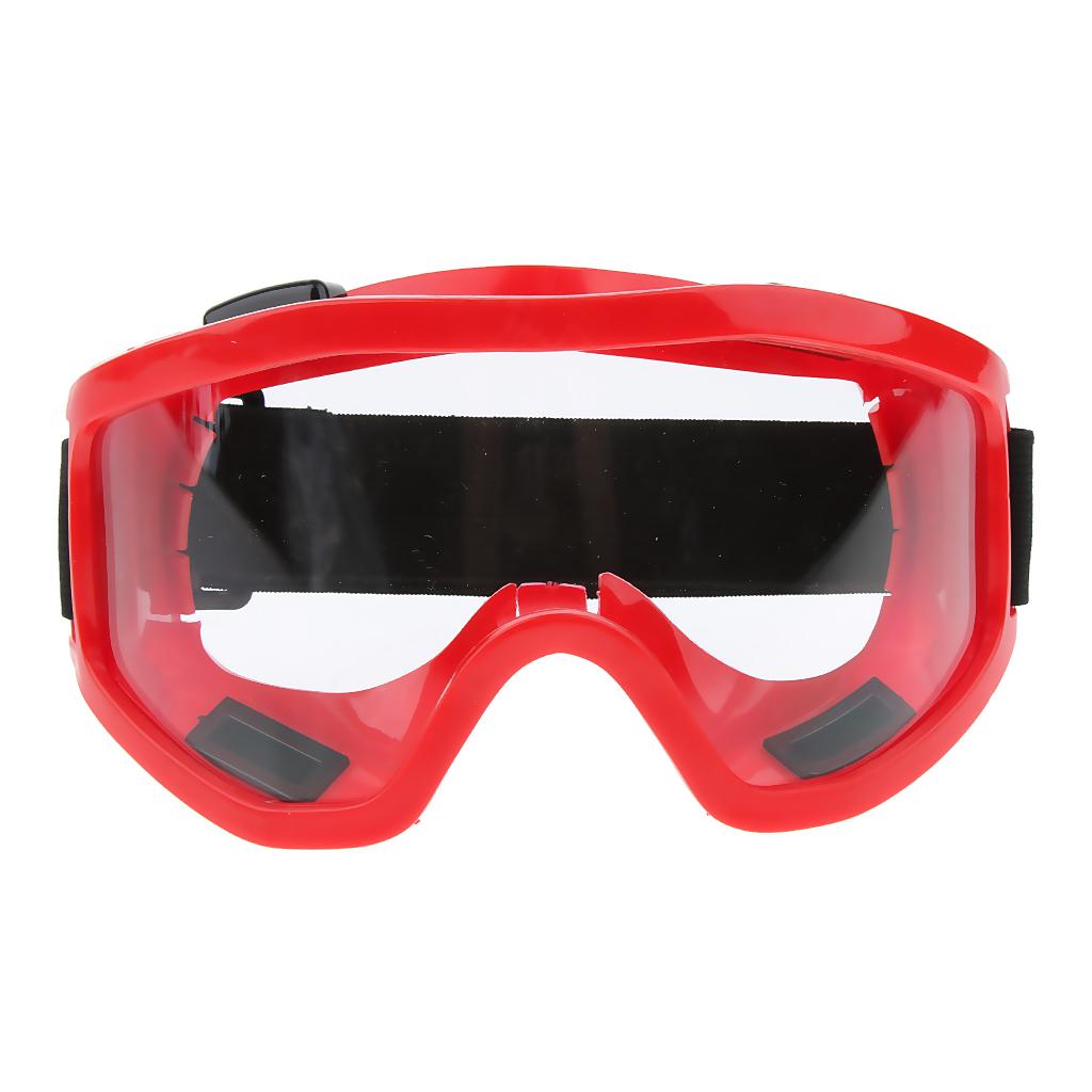Safety Goggles Eye Protection Lab Indoor Workplace Protective Glasses Red