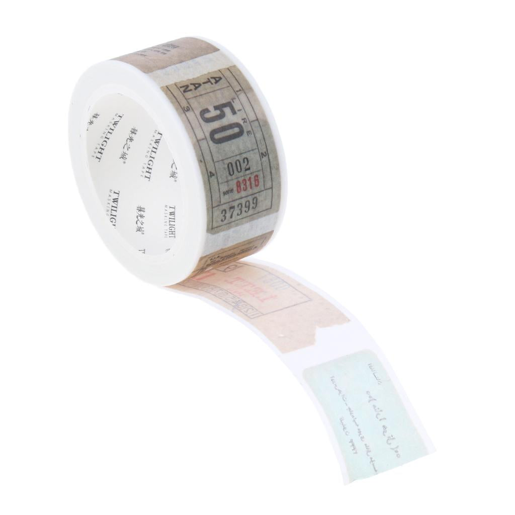 Vintage Decorative DIY Washi Paper Masking Tape 20mm Ticket