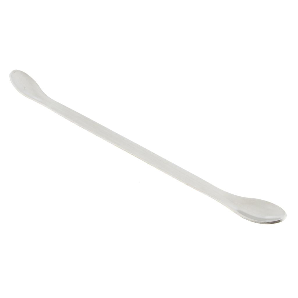 Double-end Stainless Steel Dispensing Spoon/Spade Lab Medical Scraper 16cm