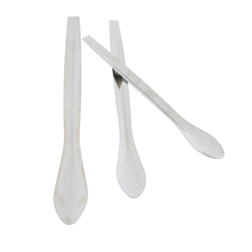 Set pf 3 Pieces Stainless Steel Dispensing Spoons Lab Micro Scrapers