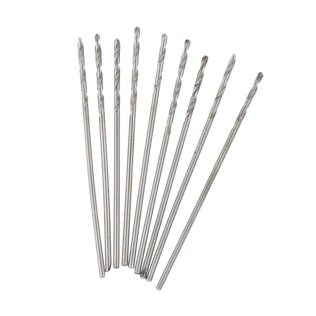 10Pieces High-Speed Steel Drill Straight Shank Twist Metal Drill Bit 0.8mm