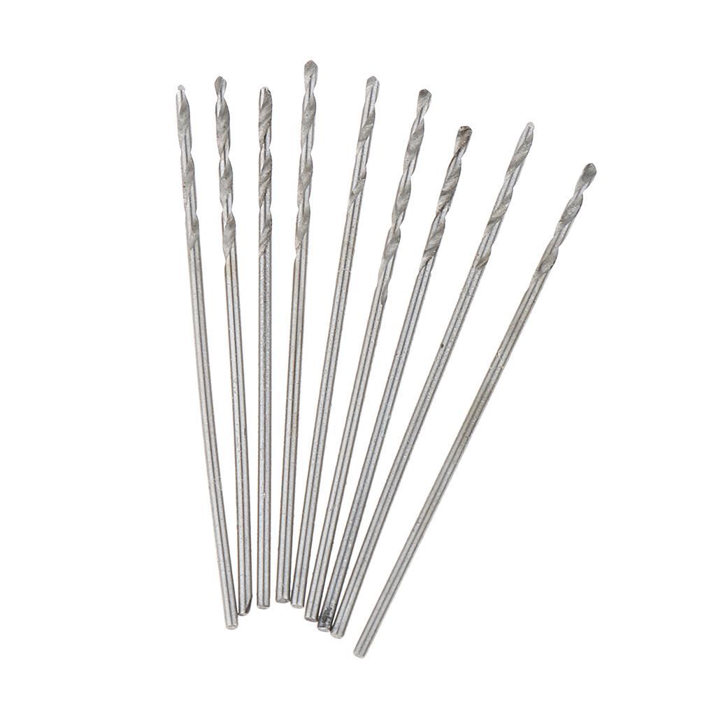2x10Pieces High-Speed Steel Drill Straight Shank Twist Metal Drill Bit 0.8mm