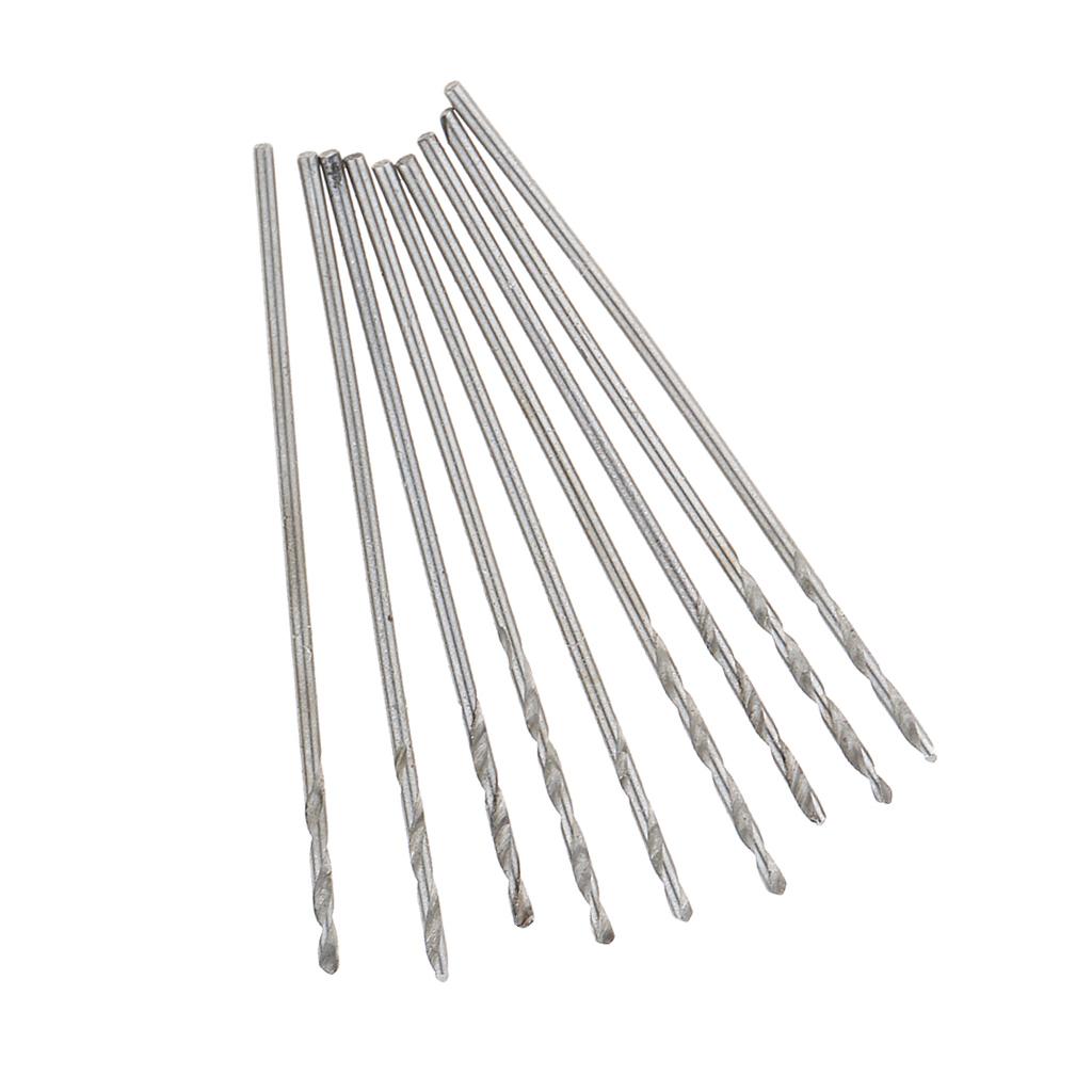 10Pieces High-Speed Steel Drill Straight Shank Twist Metal Drill Bit 0.8mm