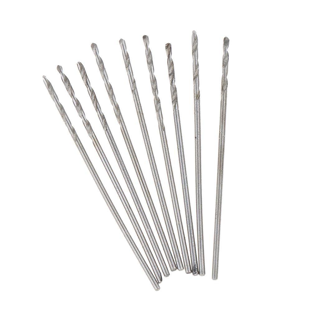 10Pieces High-Speed Steel Drill Straight Shank Twist Metal Drill Bit 0.8mm