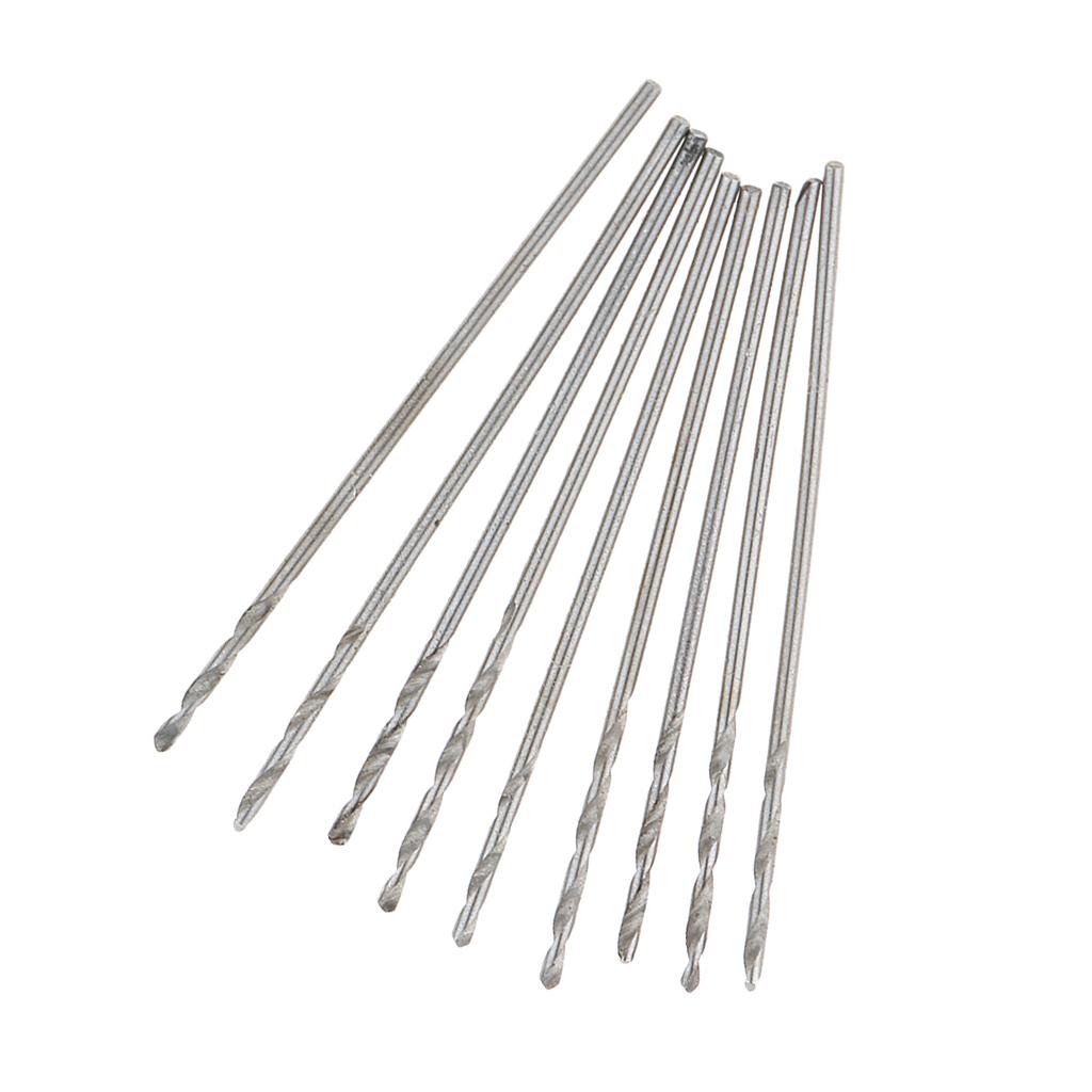 10Pieces High-Speed Steel Drill Straight Shank Twist Metal Drill Bit 0.8mm