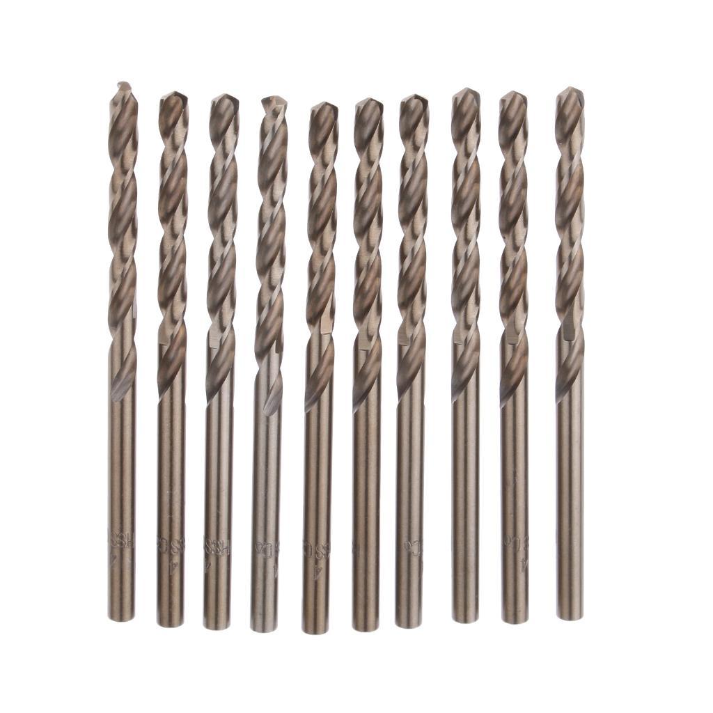 10Pieces High Speed Steel Drill Straight Shank Twist Metal Drill Bit 4mm