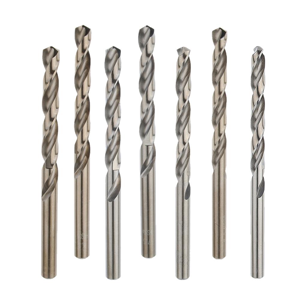 5 Pieces M35 HSS Cobalt Twist Drill Bits, 6.8mm, Sharp, Abrasion Resistant