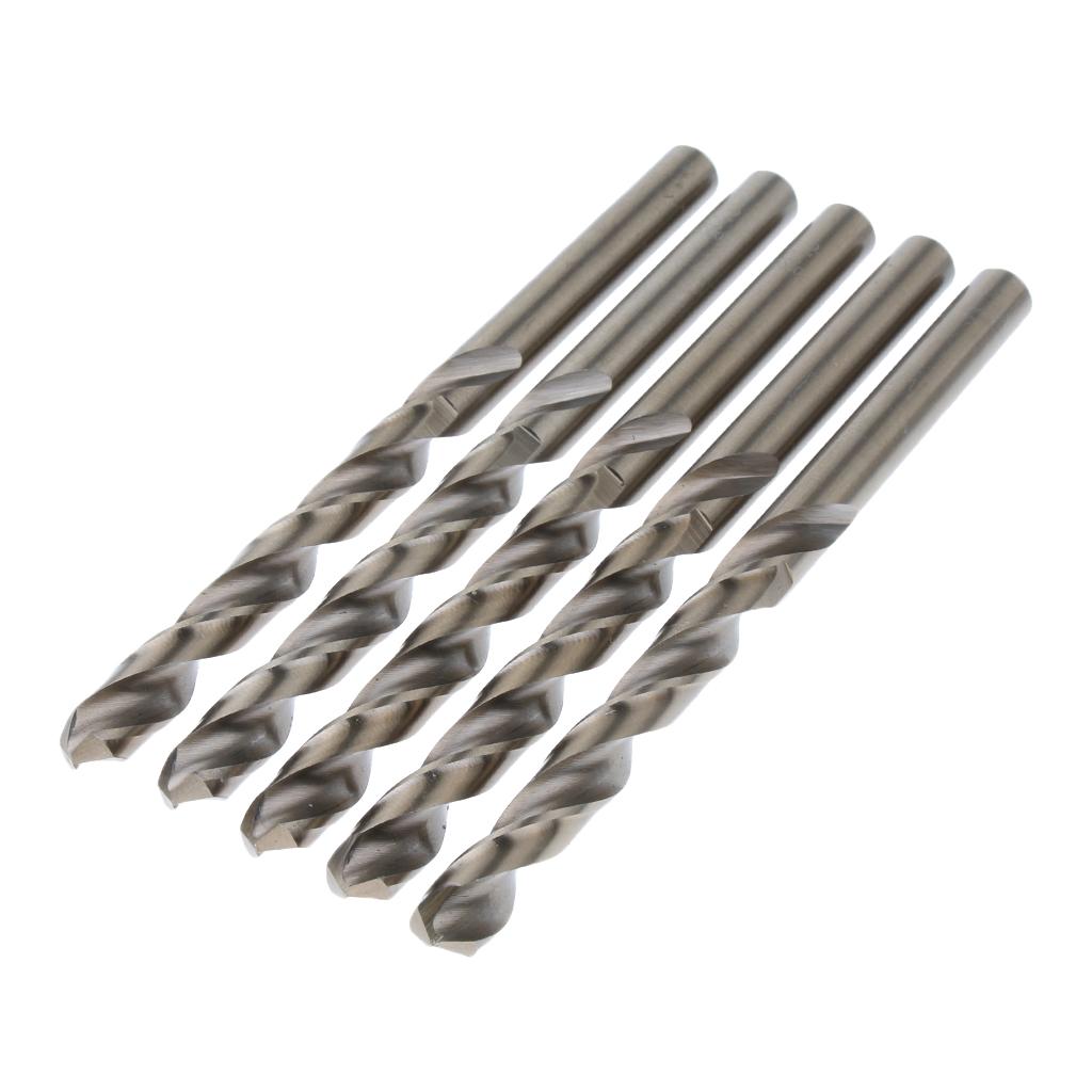 5 Pieces M35 HSS Colbalt Twist Drill Bits, 7.2mm, Sharp, Abrasion Resistant