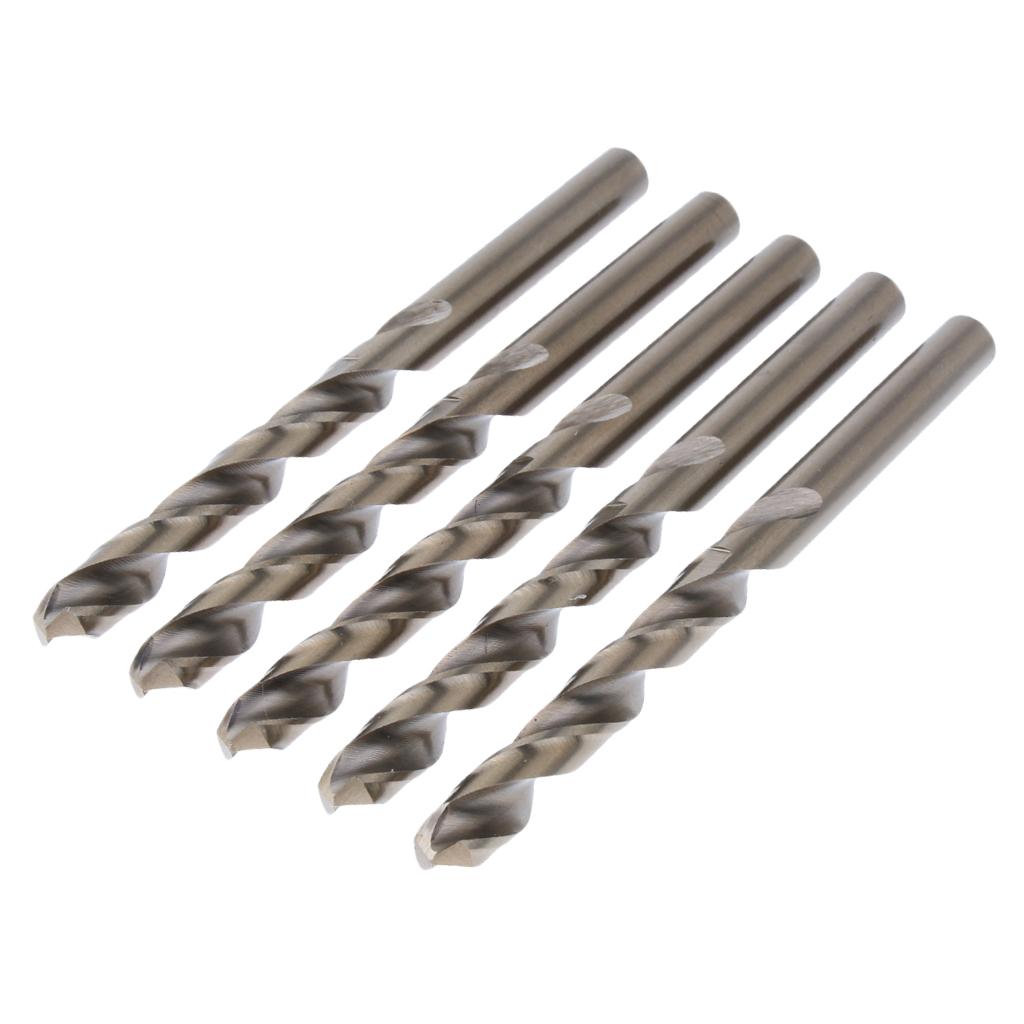 5 Pieces M35 HSS Colbalt Twist Drill Bits, 7.5mm, Sharp, Abrasion Resistant