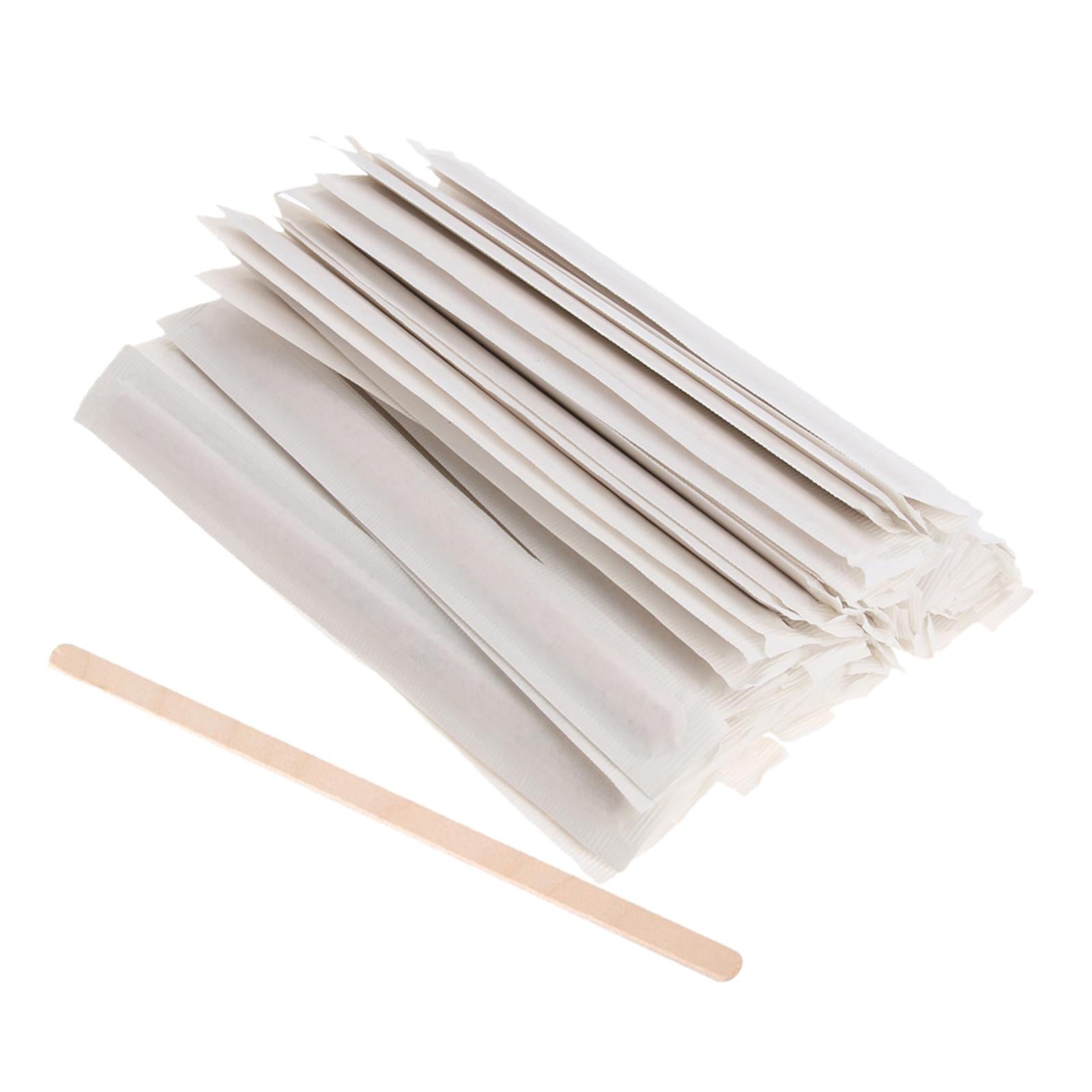 100 Pcs 140mm Disposable Wooden Coffee Stirrer For Hot Cold Drink Beverage 5.5'' of 100% Pure Birch Wood