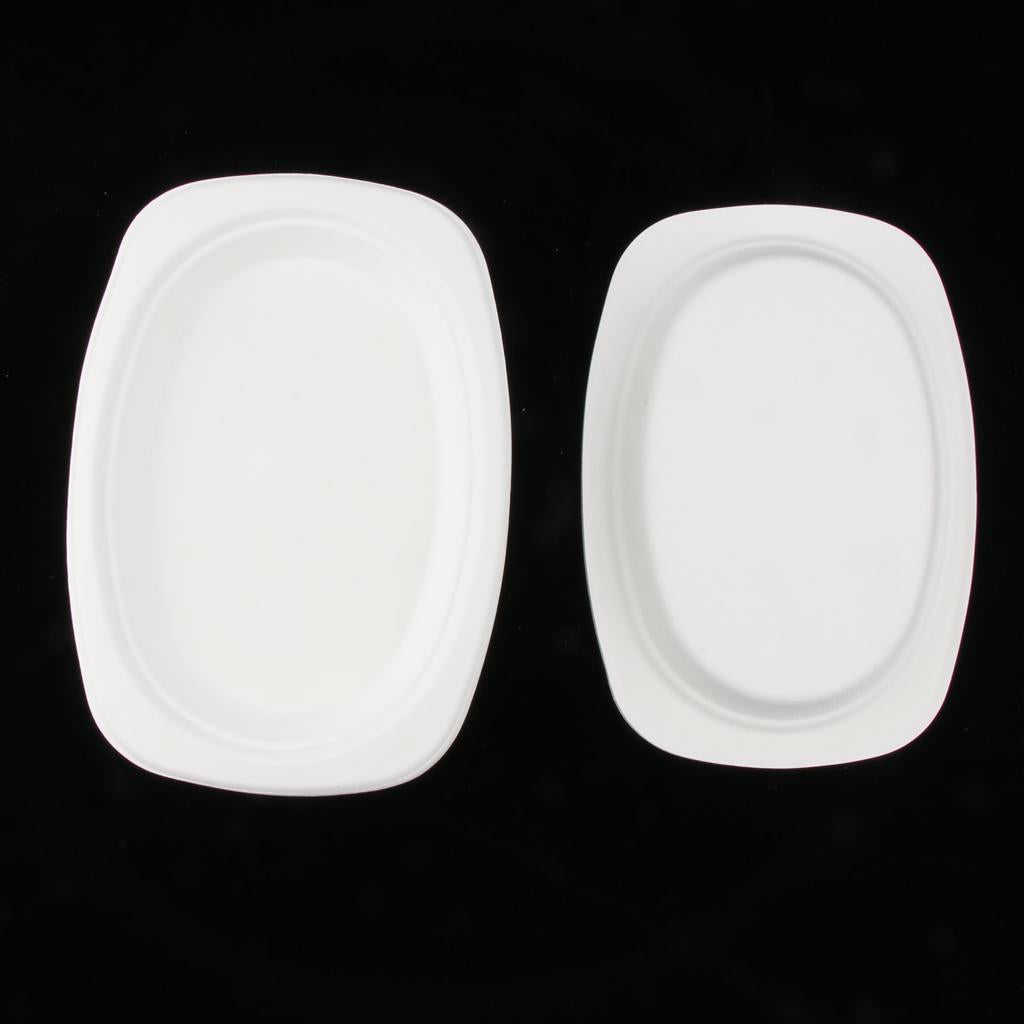 50 Pieces Disposable Paper Plates Catering Tableware Serving Plates 9 Inch