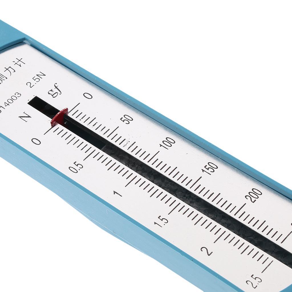 2.5N Newton Meter Force Meter Spring Dynamometer Physics Dual Scaled Balance 8inch School Teaching Supplies