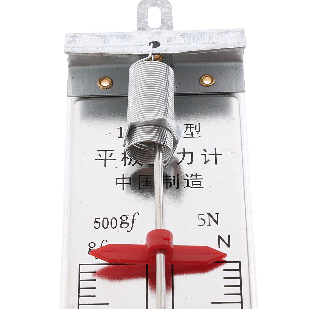 5N Physics Newton Force Meter Spring Dynamometer Spring Dual Scale Balance 20cm Length