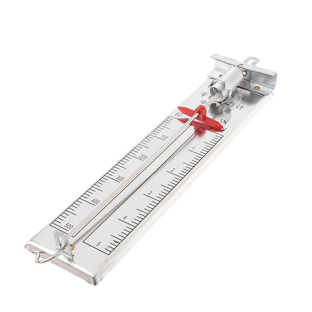 5N Physics Newton Force Meter Spring Dynamometer Spring Dual Scale Balance 20cm Length