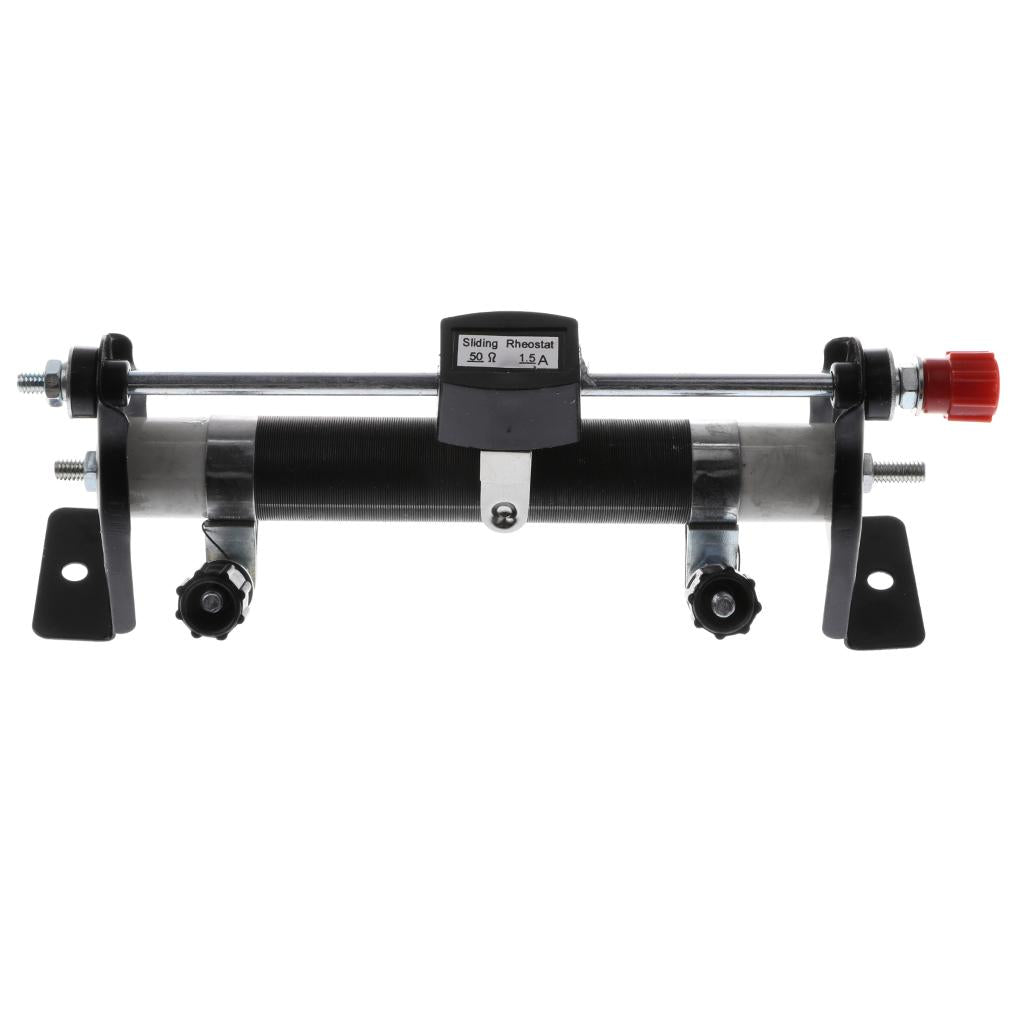50Ohms 1.5A Adjustable Sliding Rheostat Physical Experiment Equipment